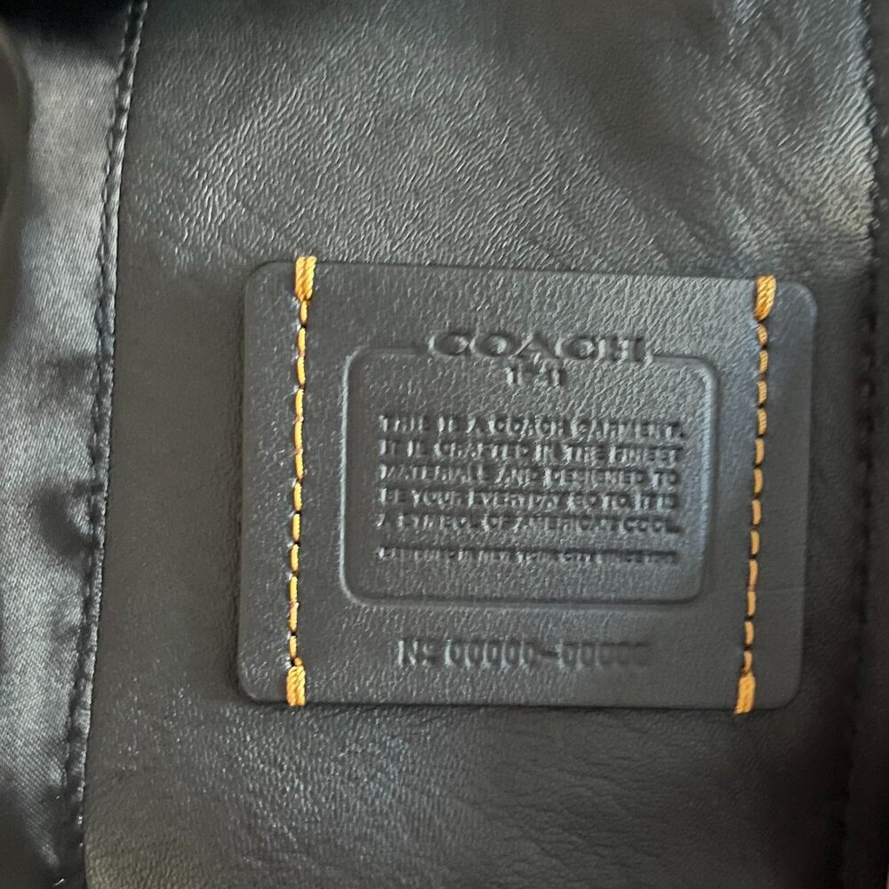 Leather Racer/jacket Coach - Picture 6 of 6